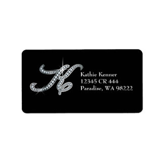 Etiqueta "Diamond Bling" de script K