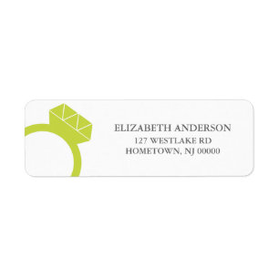 Etiqueta Diamond Ring Address Labels