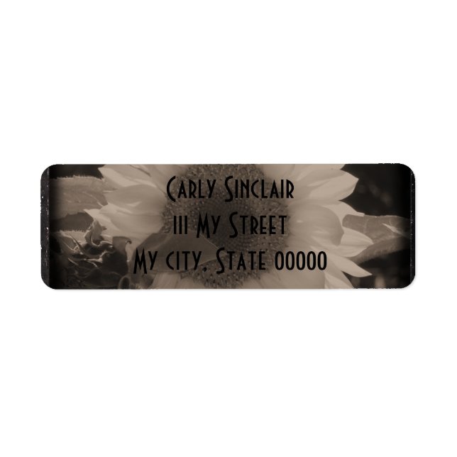 Etiqueta Diatrope Sunflower IV (Frente)