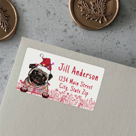 Etiqueta Dibujo a mano personalizado del Bulldog británico