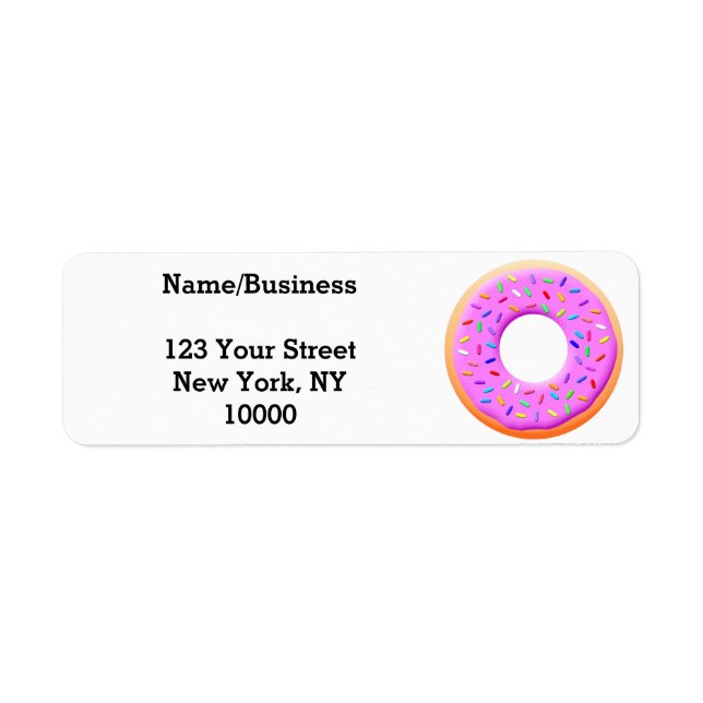 Etiqueta Dibujo de burro con salpicaduras (Frente)