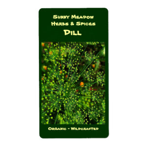 Etiqueta Dill Herbal Labels