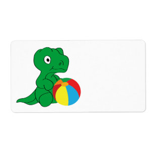 Etiqueta Dino y bola