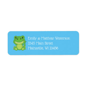 Etiqueta Dinosaur Baby Shower T-Rex