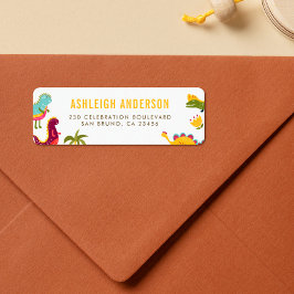 Etiqueta Dinosaurio | Crear su propia dirección de devoluci