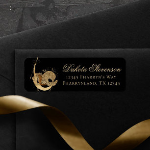 Etiqueta Diosa zodiaca Astrología de Capricornio de Oro C