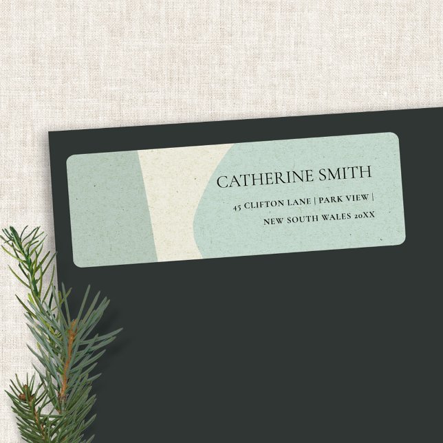 ETIQUETA DIRECCIÓN ARTÍSTICA AZUL AQUÍ SUAVE MODERNA ABSTRA (Subido por el creador)