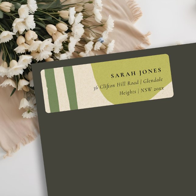 ETIQUETA DIRECCIÓN ARTÍSTICA MODERNA ABSTRACTA LIME VERDE K (Subido por el creador)