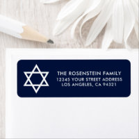 Dirección azul Bar Mitzvah y Bat Mitzvah