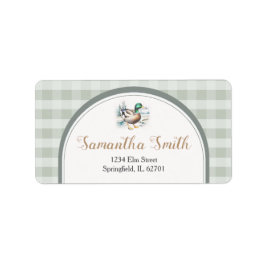 Etiqueta Dirección Baby Shower de Sweet Little Duckling Gin