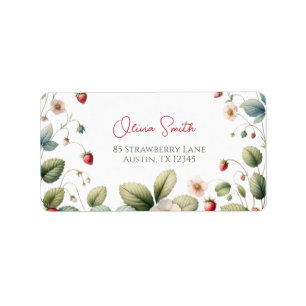 Etiqueta Dirección Berry Sweet Strawberries