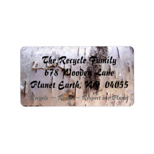 Etiqueta Dirección Birch Bark 2