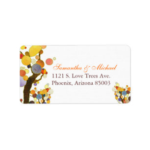 Etiqueta Dirección Boda de árboles decorativos