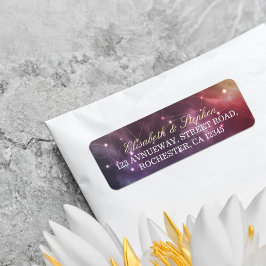 Etiqueta Dirección boda Magnífica Estrella Nebula Constella