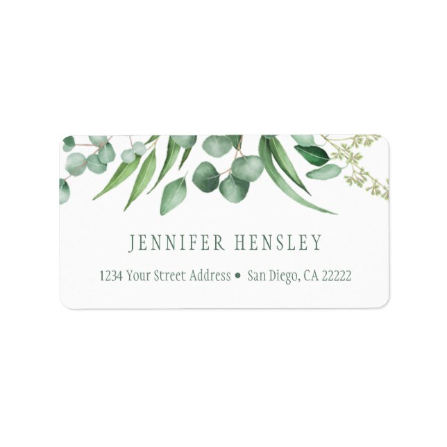 Etiqueta Dirección botánica Eucalyptus Envy | (Frente)