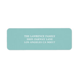 Etiqueta Dirección de Aqua White