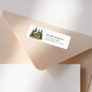 Etiqueta Dirección de Baby Shower de Boho Woodland Animals