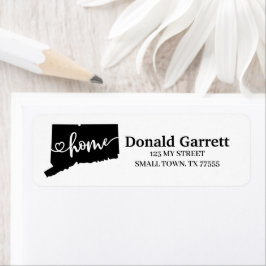 Etiqueta Dirección de conexión de esquema de corazón del es