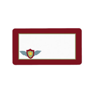 Etiqueta Dirección de correo de avión de vintage