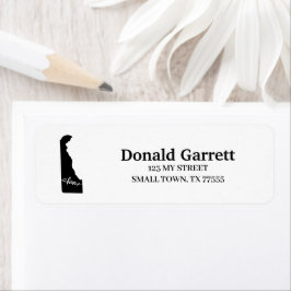 Etiqueta Dirección de desconocimiento del corazón del esque