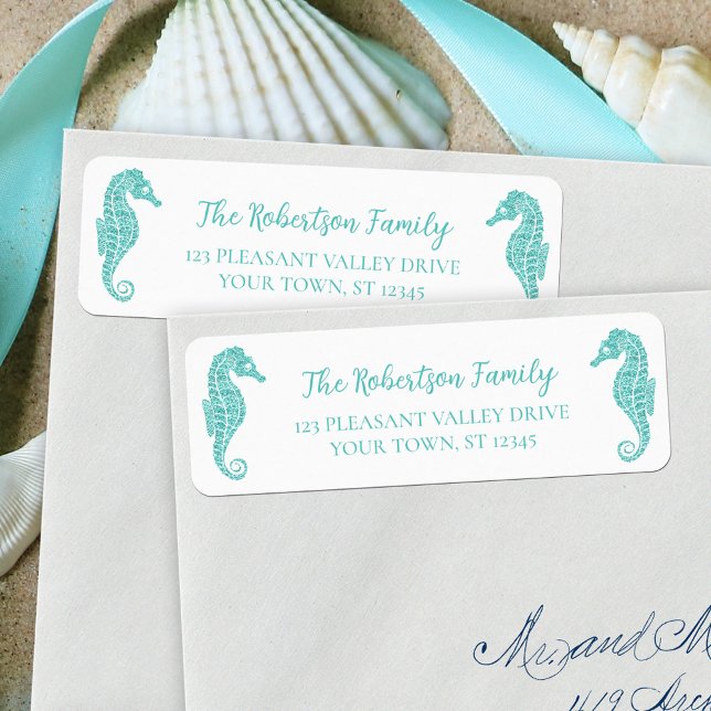 Etiqueta Dirección de devolución de Aqua del Purpurina de n (Subido por el creador)