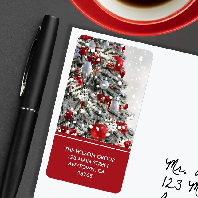 Etiqueta Dirección de devolución de árbol de Navidad bloque (Subido por el creador)