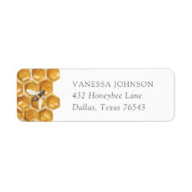 Dirección de devolución de Baby Shower de Bee Gree