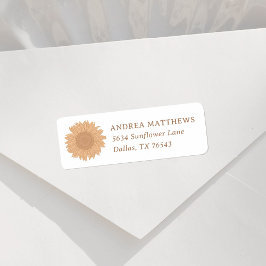 Etiqueta Dirección de devolución de Baby Shower del Chica d