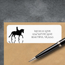 Etiqueta Dirección de devolución de caballo de Silhouette D