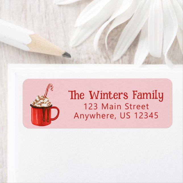 Etiqueta Dirección de devolución de cacao de chocolate cali (In situ)