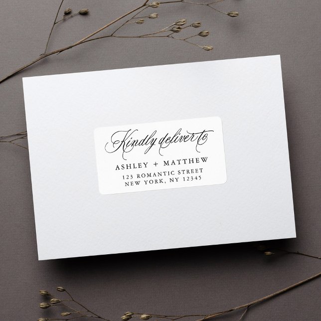 Etiqueta Dirección de devolución de caligrafía de agitación (Subido por el creador)