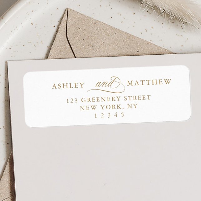 Etiqueta Dirección de devolución de caligrafía romántica do (Subido por el creador)