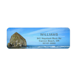 Etiqueta Dirección de devolución de Cannon Beach