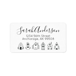 Etiqueta Dirección de devolución de casas inmobiliarias