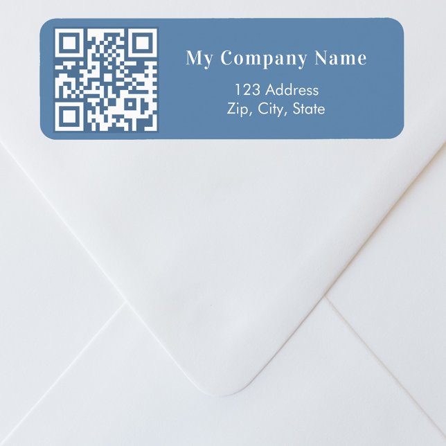 Etiqueta Dirección de devolución de código qr de negocios a (Subido por el creador)