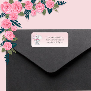 Etiqueta Dirección de devolución de Elephant HotAir Balloon