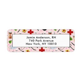 Etiqueta Dirección de devolución de enfermera