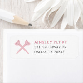 Etiqueta Dirección de devolución de fiesta de cumpleaños de