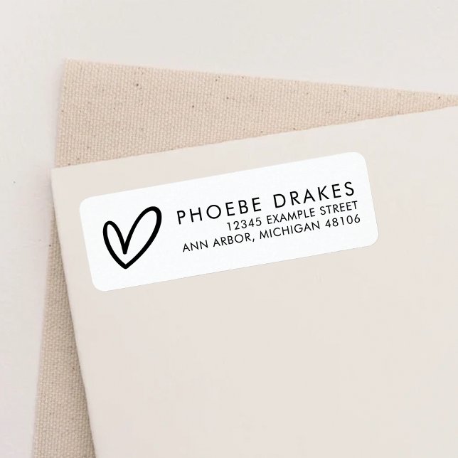 Etiqueta Dirección de devolución de fiesta de shower nupcia (Subido por el creador)