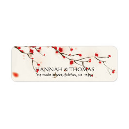 Etiqueta Dirección de devolución de flor de color de agua d