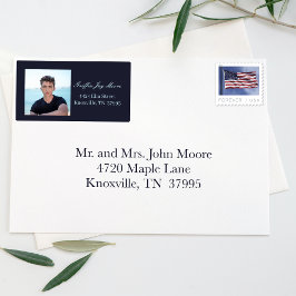 Etiqueta Dirección de devolución de fotografías de Guy Grad