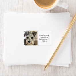 Etiqueta Dirección de devolución de fotos del Mascota perso