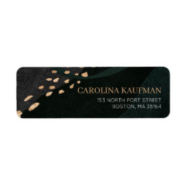 Etiqueta Dirección de devolución de Geode metálico