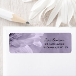 Etiqueta Dirección de devolución de Gerber Daisy de color p