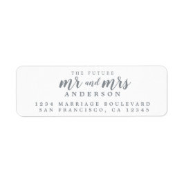 Etiqueta Dirección de devolución de guión de tinta de la fu