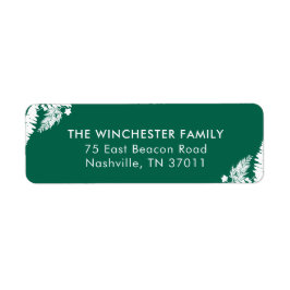 Etiqueta Dirección de devolución de impresiones botánicas