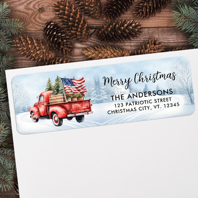 Etiqueta Dirección de devolución de la bandera del camión d (Subido por el creador)