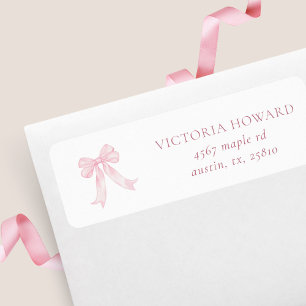 Etiqueta Dirección de devolución de la ducha de novia de ce