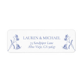 Etiqueta Dirección de devolución de la ducha victoriana bla