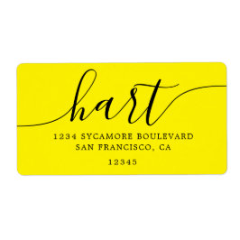 Etiqueta Dirección de devolución de la familia de guiones a